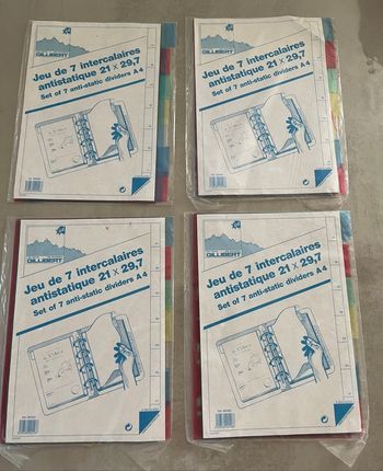 Grands intercalaires plastiques