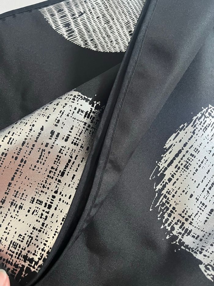 Nappe rectangulaire noir/argenté