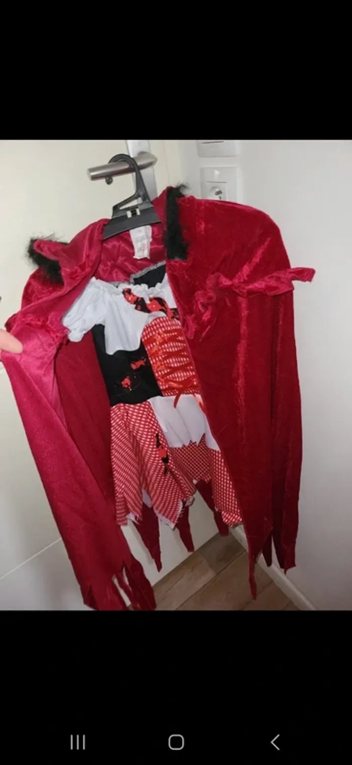 Déguisement halloween petit chaperon rouge 5ans - photo numéro 8