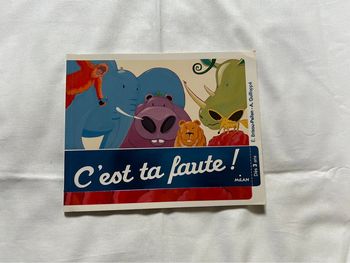 Livre C’est ta faute !