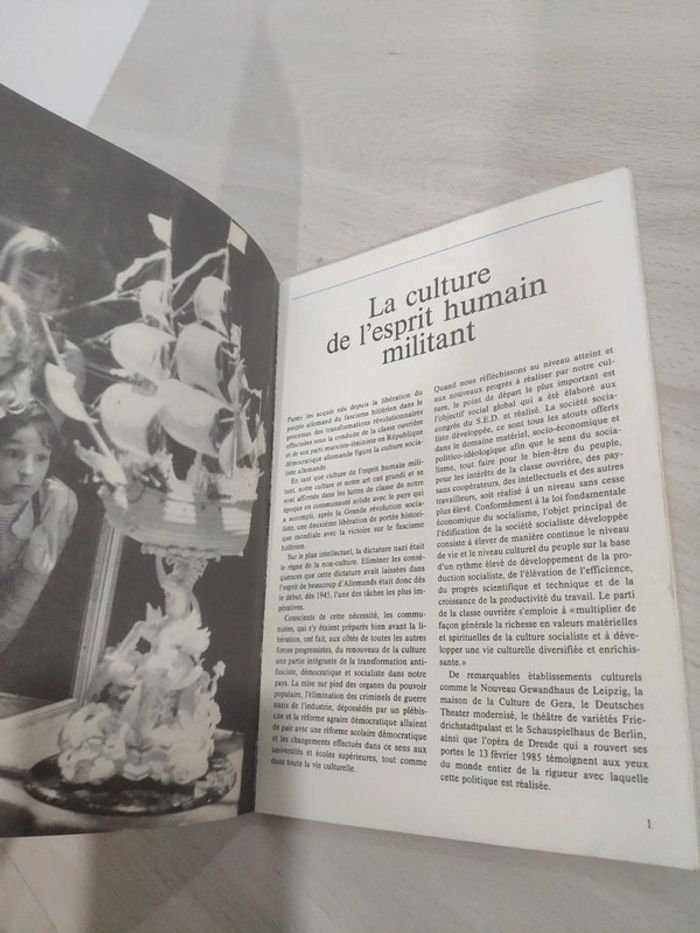 Livre magazine culturel de la RDA république démocratique allemande 1985 - photo numéro 5
