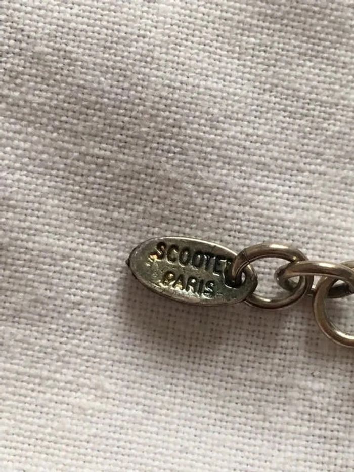 Collier Scooter à sequins en argent - photo numéro 4