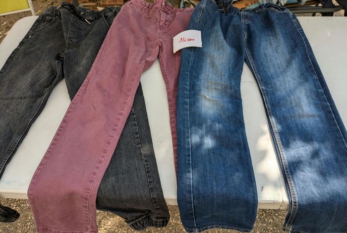 Lot de 3 pantalon jean 14 ans garçon