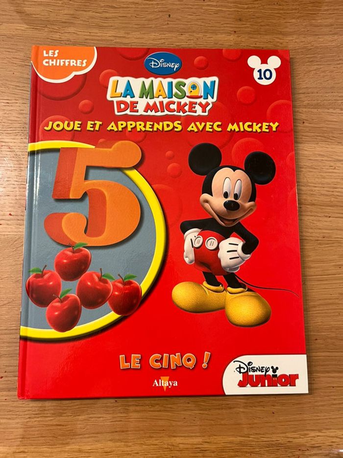 Livre joue et apprend avec Mickey chiffre 5 - photo numéro 1