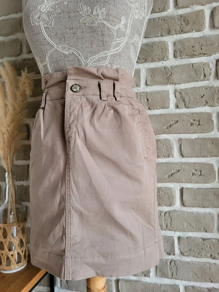 Jupe taille haute beige sable Camaïeu - photo numéro 5