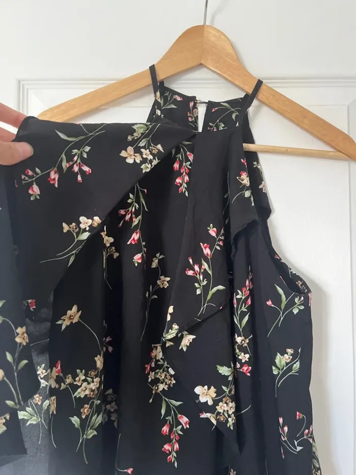 Top à bretelles motifs fleurs - photo numéro 2