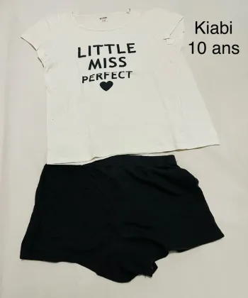 Pyjama short kiabi 10 ans