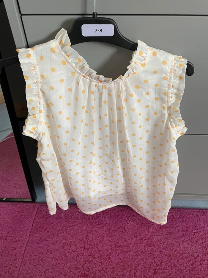 Ensemble haut et short, couleur moutarde - photo numéro 2