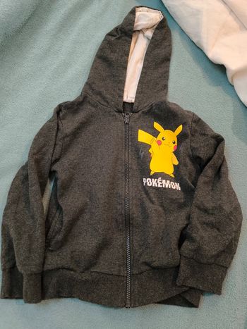 Gilet zippé garçon pokemon 6 ans