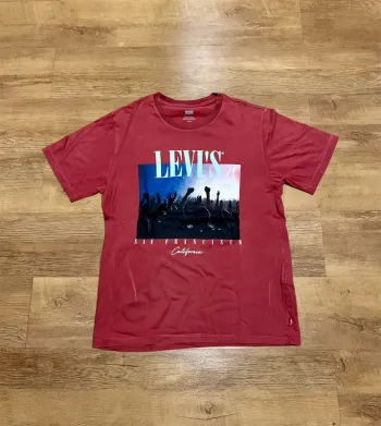 T shirt levi’s rouge imprimé taille s
