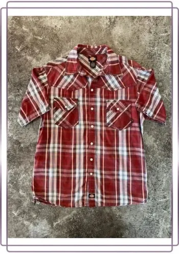 Chemise manches courtes été homme Dickies taille M Men shirt Herrenhemd Camicia uomo