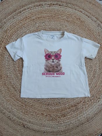 Tee shirt chat Kiabi 3 ans