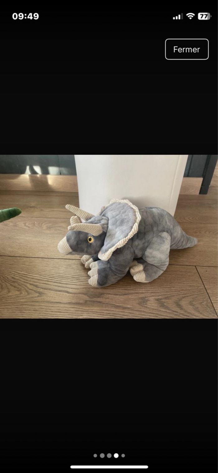 Lot peluche dinosaures - photo numéro 4