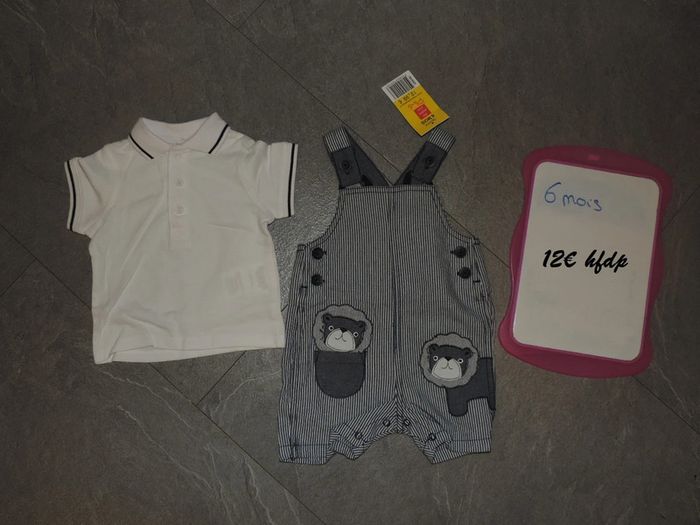 ensemble taille 6 mois neuf