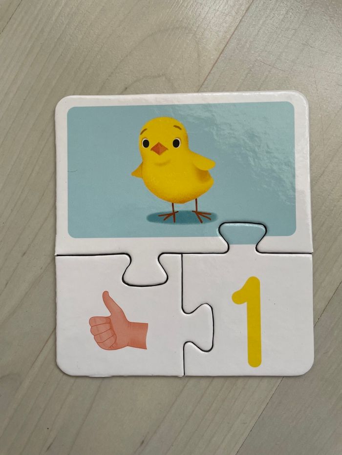 Jeu neuf : boite éducative de 10 puzzles de 3 pièces à assembler - photo numéro 6