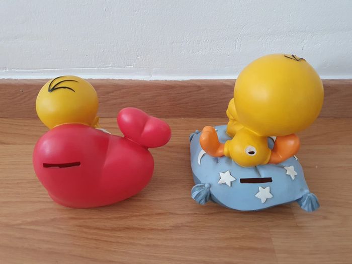 Lot tirelire titi en résine - photo numéro 2