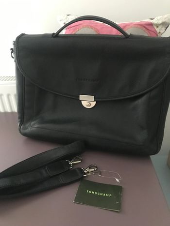 Porte documents cuir Longchamp