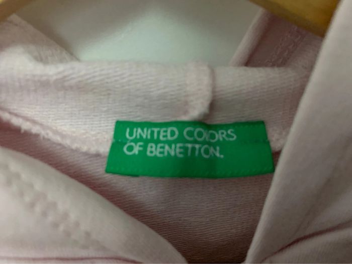 Gilet rose pale benetton 10 ans - photo numéro 4