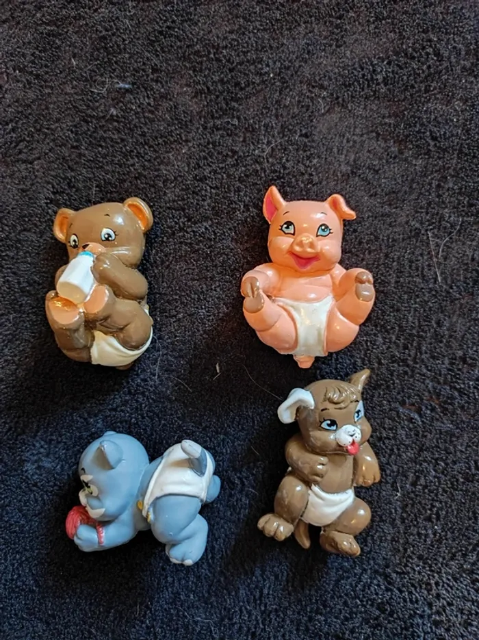 Lot de 4 magic babies animaux vintage - photo numéro 2