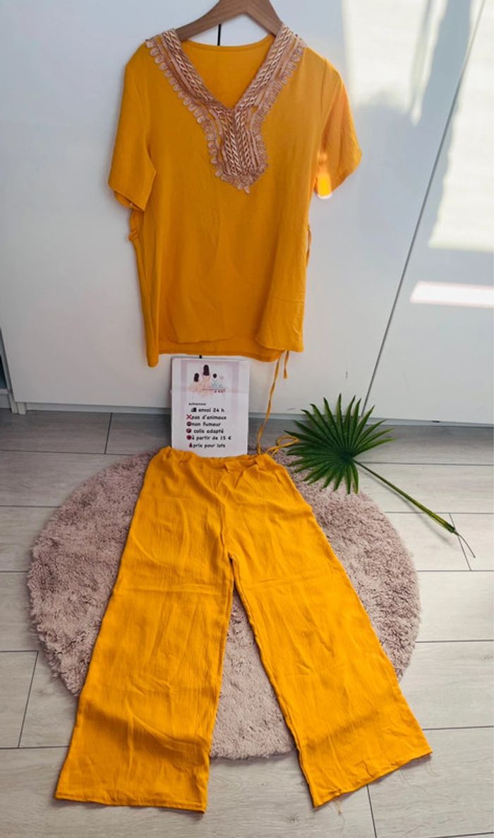 ensemble tunique pantalon 10 /12 ans - photo numéro 2