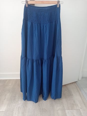 Jupe longue bleu roi taille s