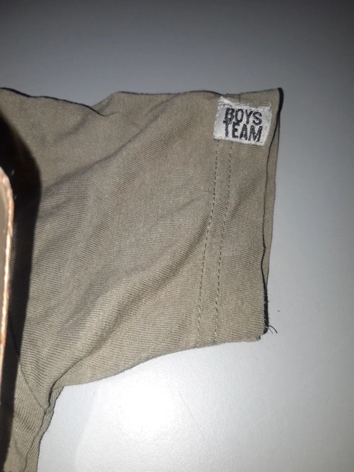 Tez shirt kaki uni 3 ans - photo numéro 2