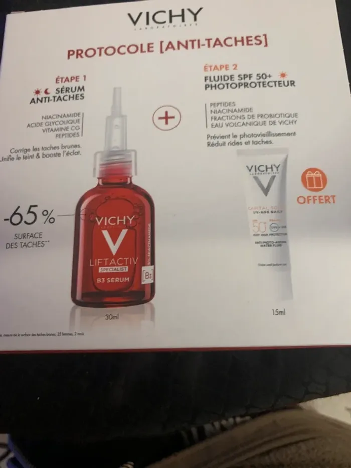 Vichy coffret protocole anti taches - photo numéro 3
