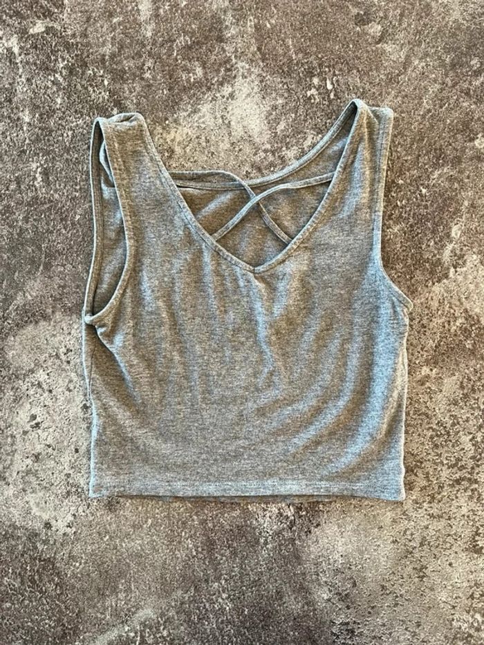 Top court gris femme Pimkie S Damen Top corto rosa donna Women grey crop top