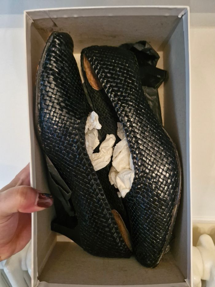 Escarpins tressés noir - photo numéro 8