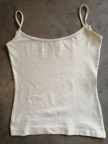 Débardeur blanc cassé Taille M Zara