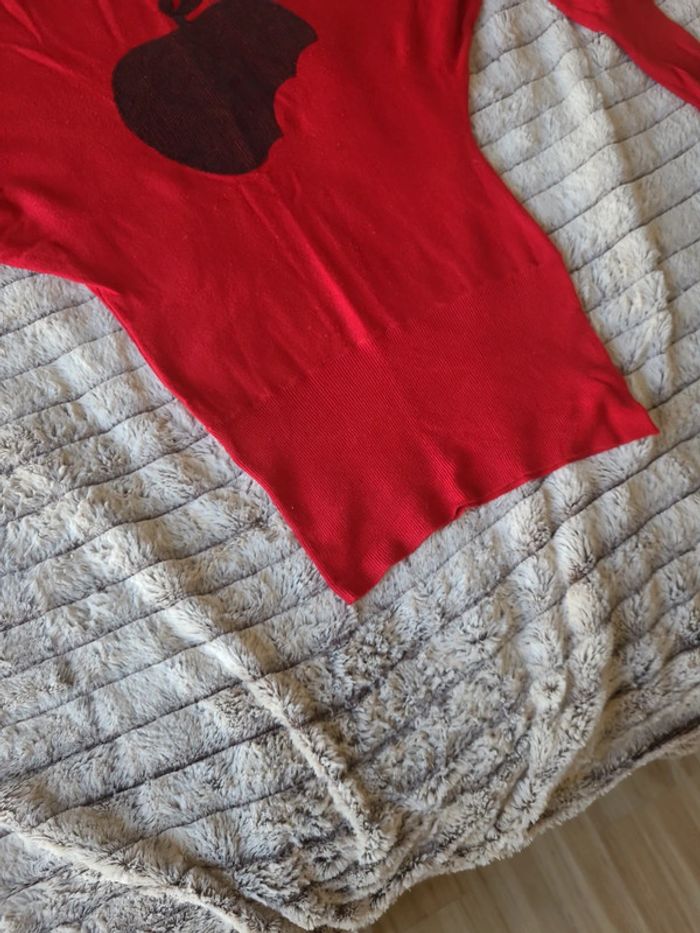 Pull tunique rouge - photo numéro 4