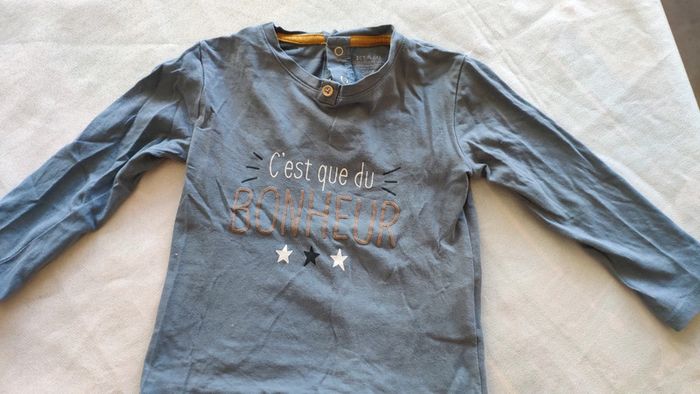 T-shirt manche longue kiabi 24 mois