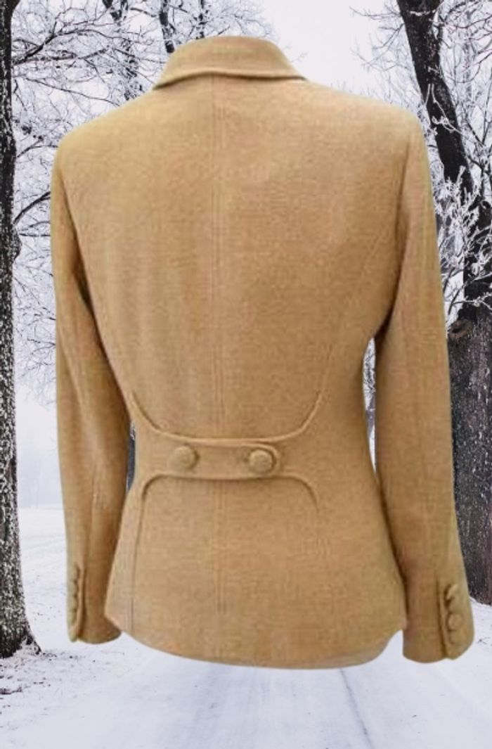 ETCETERA - NEW - TAILLEUR FEMME 3P LAINE SABLE GRANITÉ & FANTAISIES 38/40 OU 6US - photo numéro 7