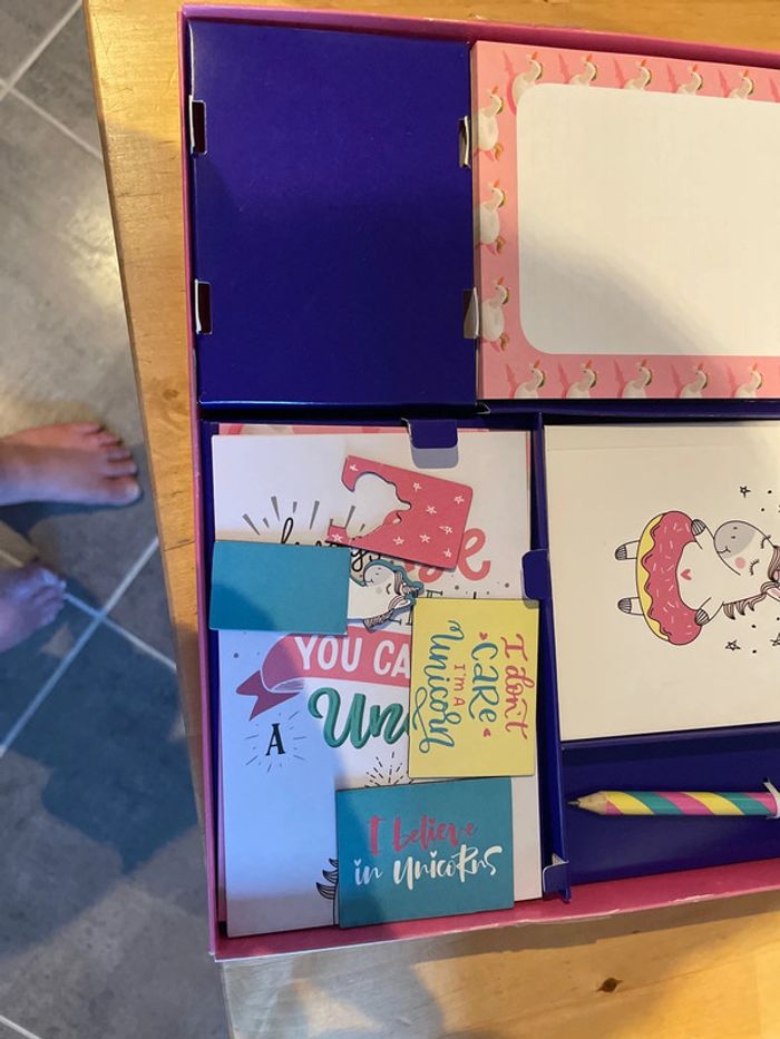 Mon coffret papeterie licorne - photo numéro 3