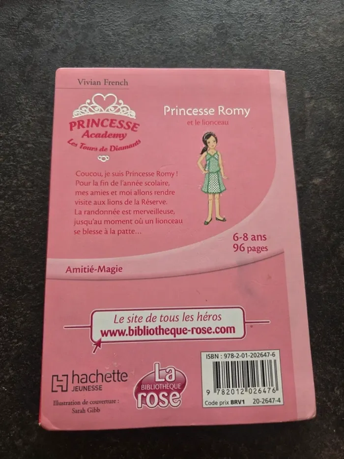 Livre bibliothèque rose princesse academy princesse romy et le lionceau - photo numéro 2