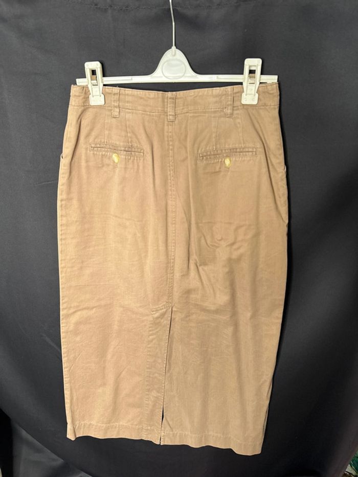 Jupe longue à boutons, Kookaï, beige, taille 40 - photo numéro 4