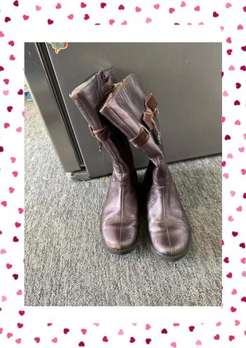 Bottes cuir fille