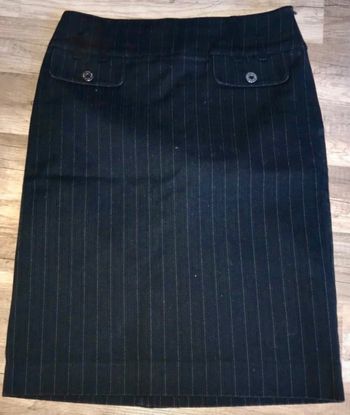 Jupe droite à rayure vintage mango 36 