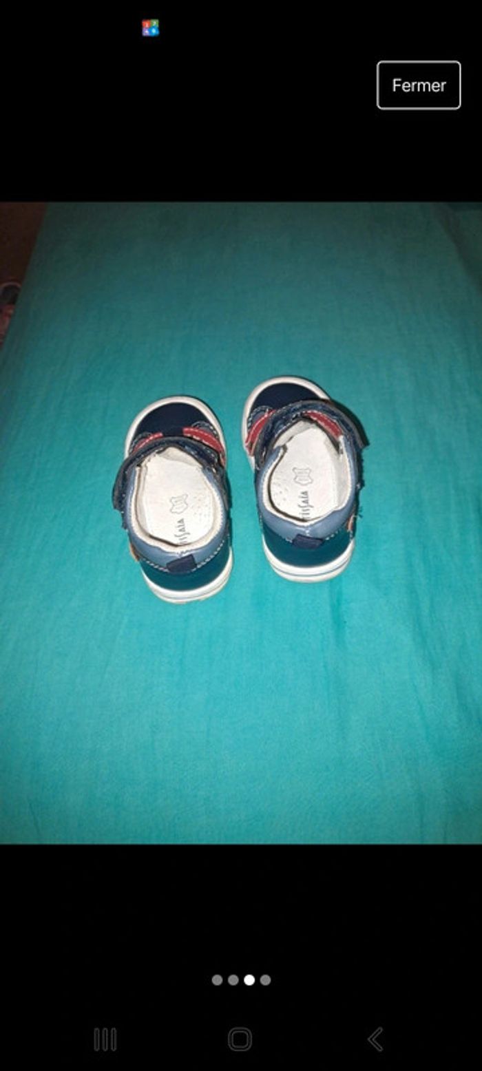 Lot 3 paires chaussures baskets bottines sandalestaille 20 - photo numéro 6