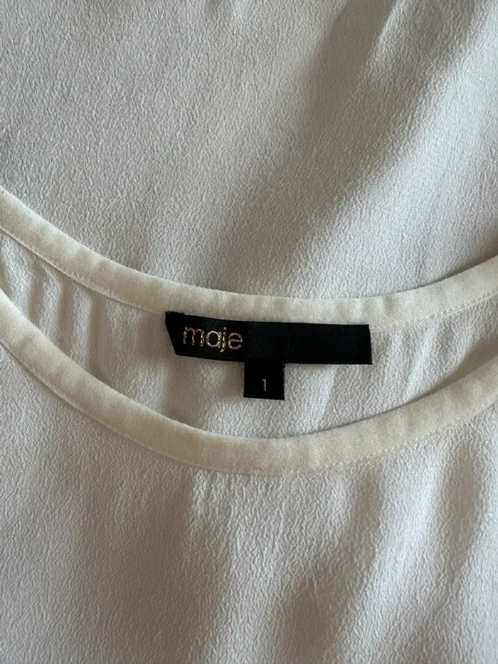 Blouse Maje blanche taille 36 - photo numéro 4