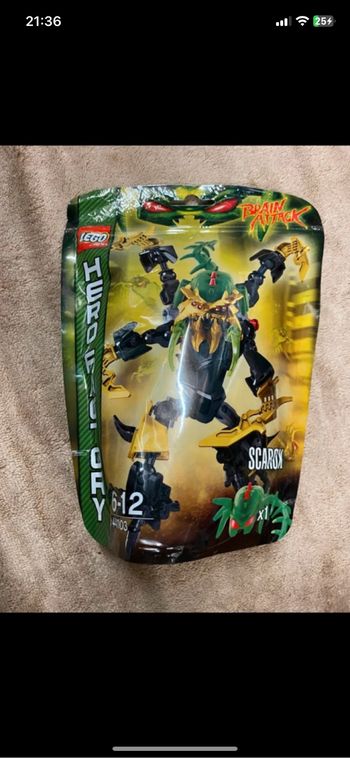 Lego hero factory scarox 44003 neuf