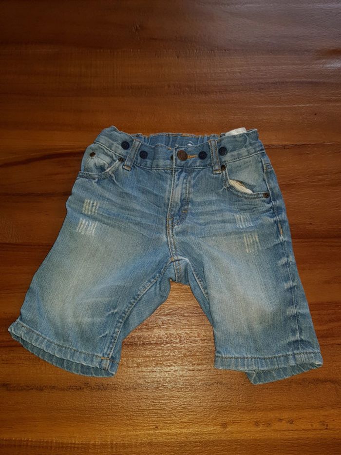 Short en jean H&M 12/18 mois