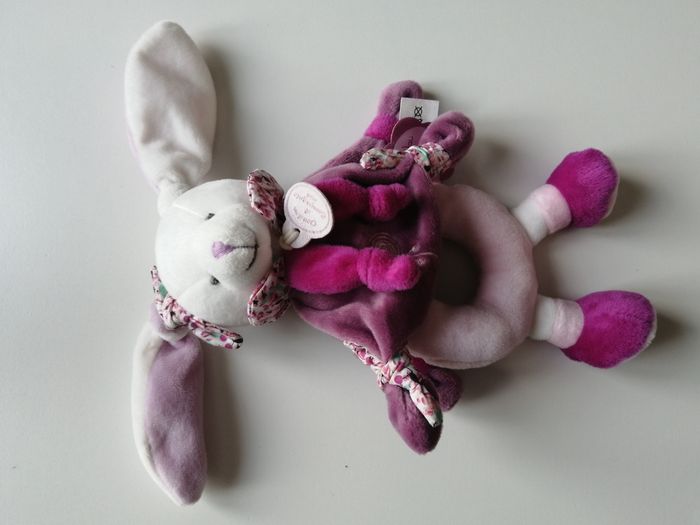 hochet peluche lapin - photo numéro 2