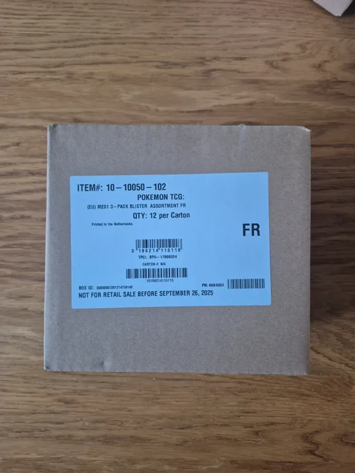 Case de 12 tripack pokémon méga évolution ME01 Neuf Scellé FR