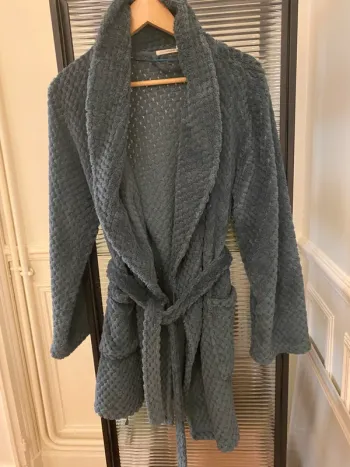Robe de chambre grise Pilou pilou Monoprix taille 42-44