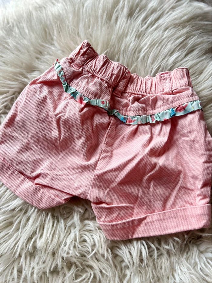 Fille 👧🏻 Short rose sergent major 6 mois - photo numéro 2