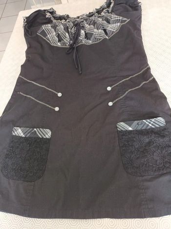 Tunique T 40 noire et blanche
