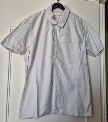 Marc Jacobs chemise homme manches courtes gris clair made in italy coupe droite taille s/m