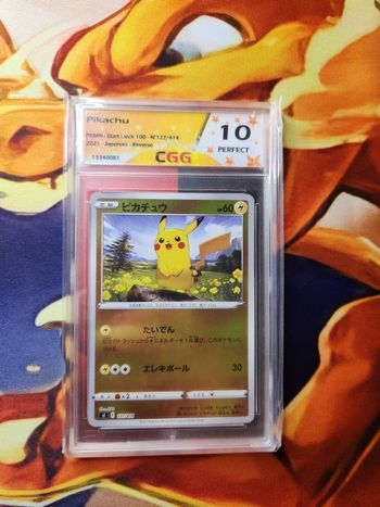 Carte Pikachu 127/414 Start deck 100 gradée CGG 10