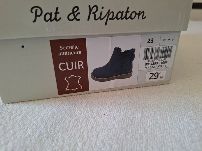 Bottines bleu marine / 23 / Pat et  ripaton - photo numéro 6